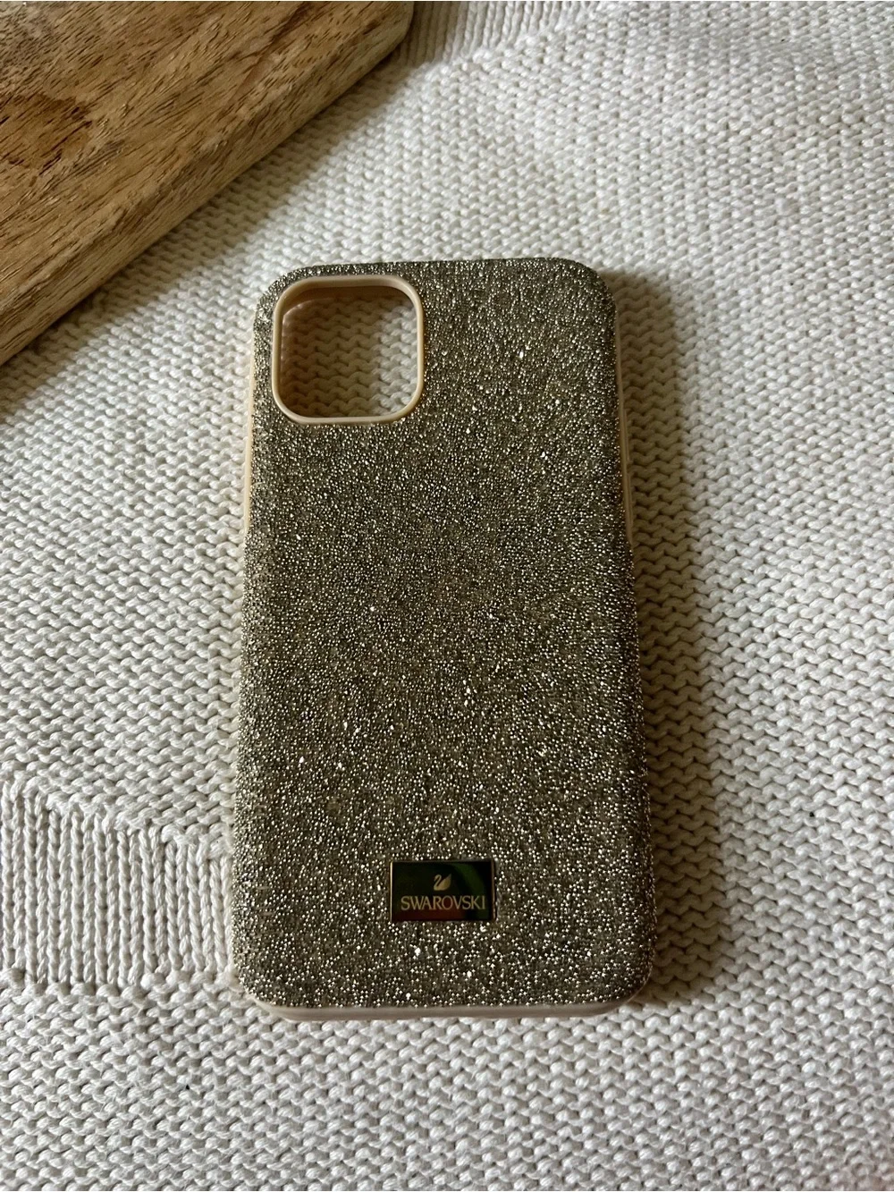 Swarovski | Gold Glitter iPhone 15 Pro Case